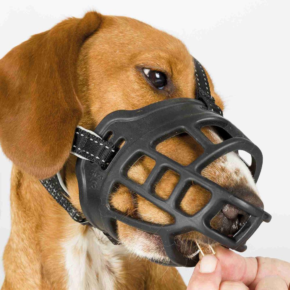 Miscota Trixie Museruola flessibile in silicone per cani Trasporto libero internazionale