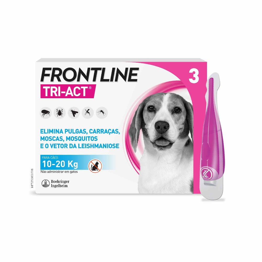Miscota Frontline Pipette Tri Act per Cani di Taglia Media 10-20 Kg Promozione