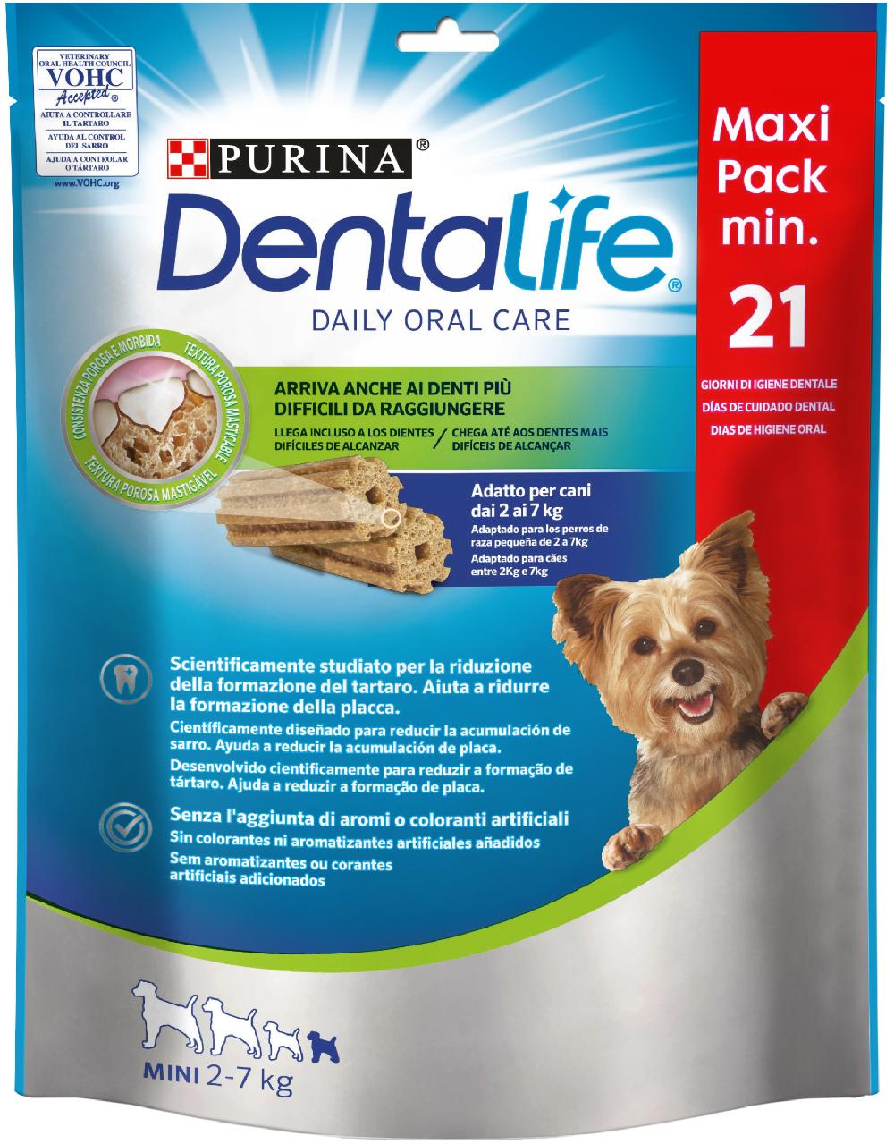 Miscota Dentalife Snack per la Cura del Cavo Orale per Cani in Miniatura da 2 a 7 Kg Grandi sconti