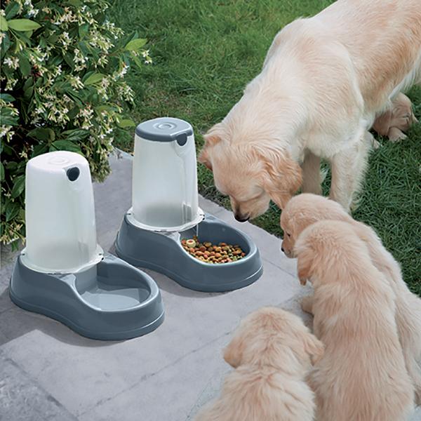 Miscota Zolux Dosatore di cibo in plastica antiscivolo grigio