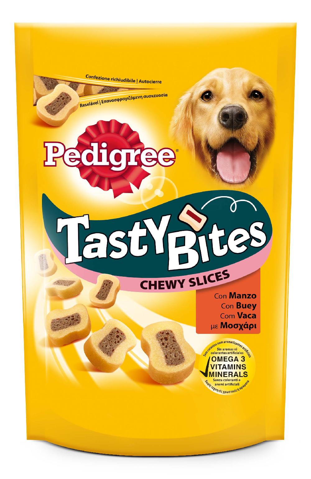 Miscota Pedigree Tasty mini snack per cani al gusto di bue e uccelli Italy