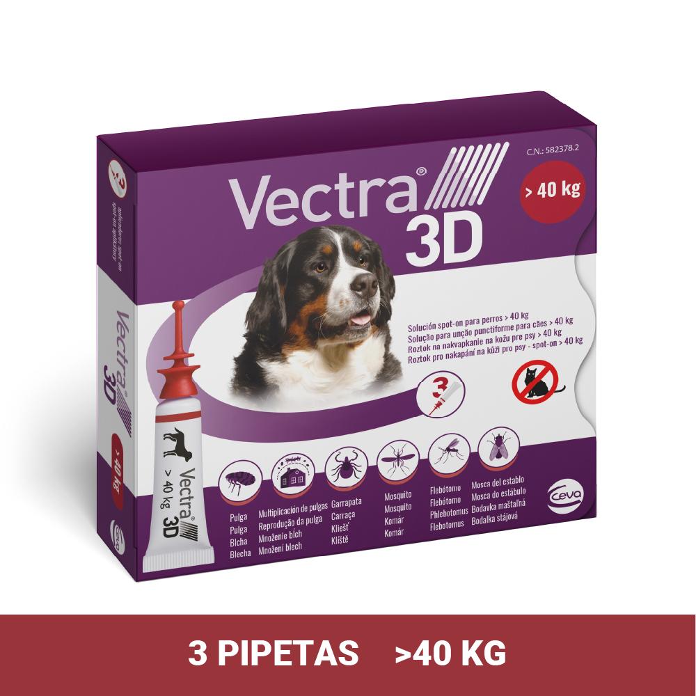 Miscota Vectra Pipette per la Sverminazione 3D per Cani di Oltre 40 kg Cyber Monday