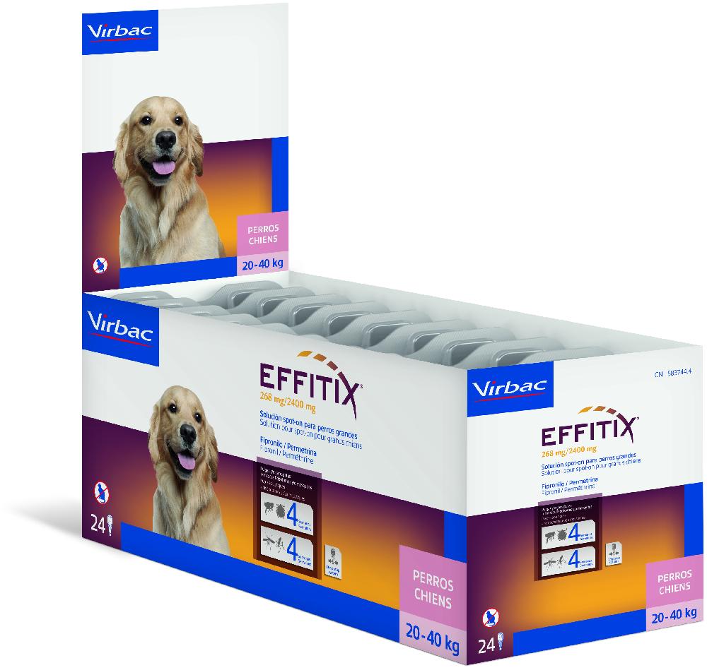 Miscota Virbac Effitix Spot on Antiparassitario e Antizanzare per Cani da 20 a 40 Kg Latest fashion