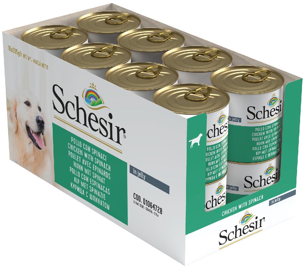 Miscota Schesir Cibo Umido per Cani di Pollo con Spinaci Liquidazione