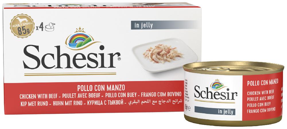 Miscota Schesir Pollo con Buey Multipack 4 uds Offerta speciale della fabbrica