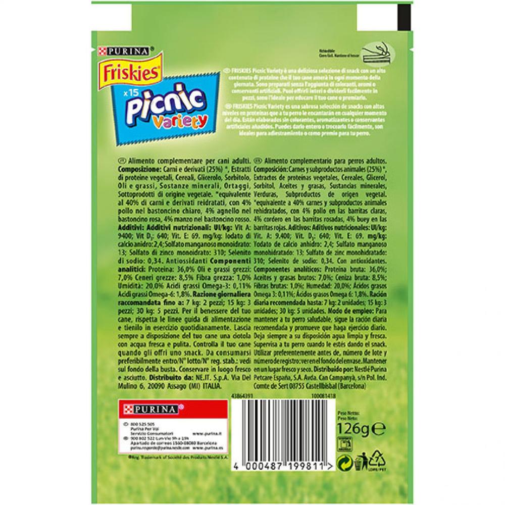 Miscota Purina Friskies Snacks Vari Picnic di Bue Pollo e Agnello Enormi sconti
