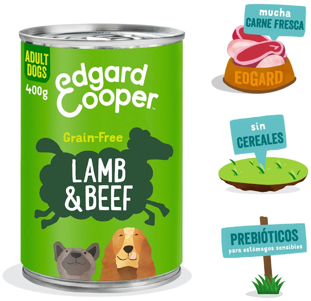 Miscota Edgard & Cooper Adult Lattina Senza Cereali Con Agnello E Manzo