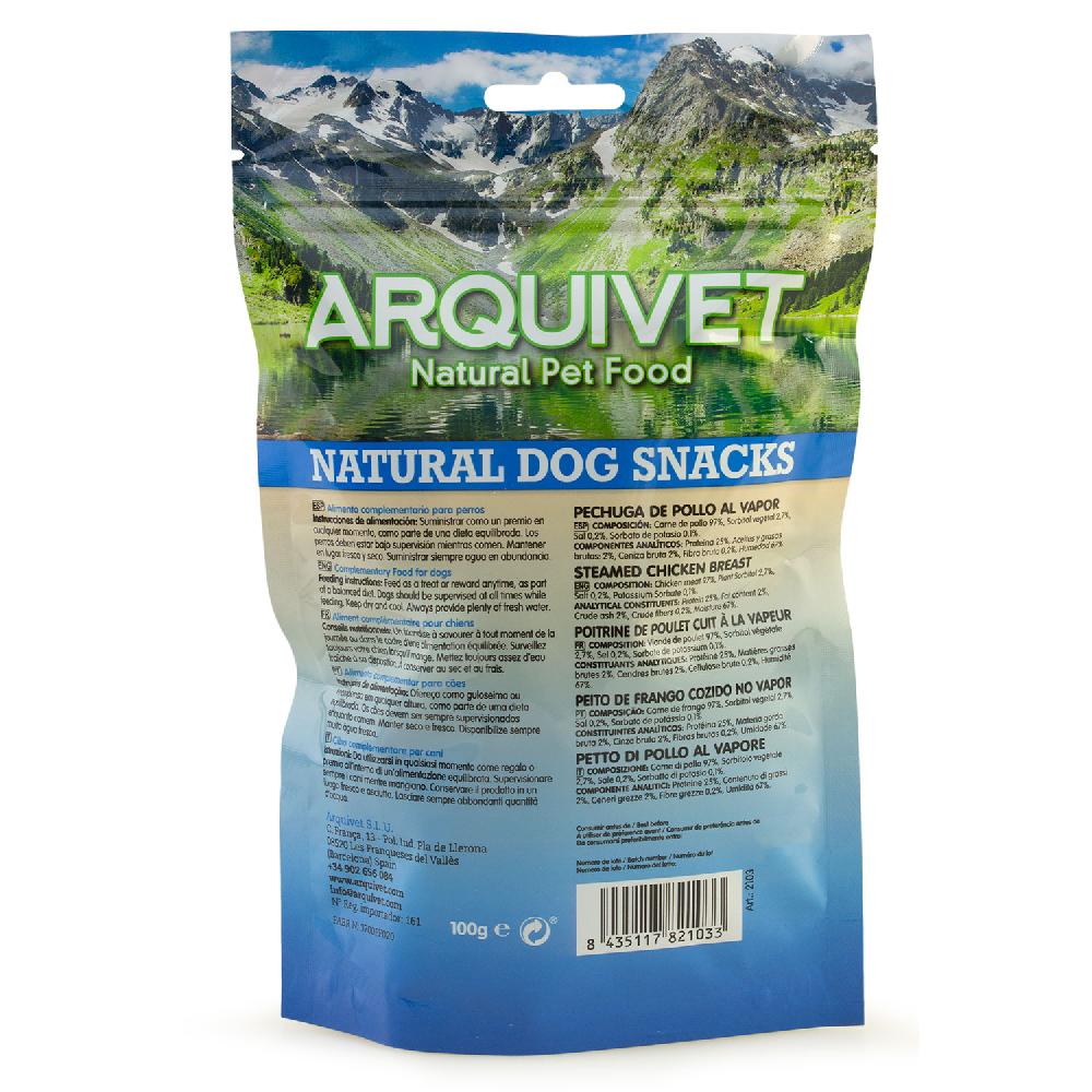 Miscota Arquivet Snack Naturale per Cani di Petto di Pollo al Vapore Sconto
