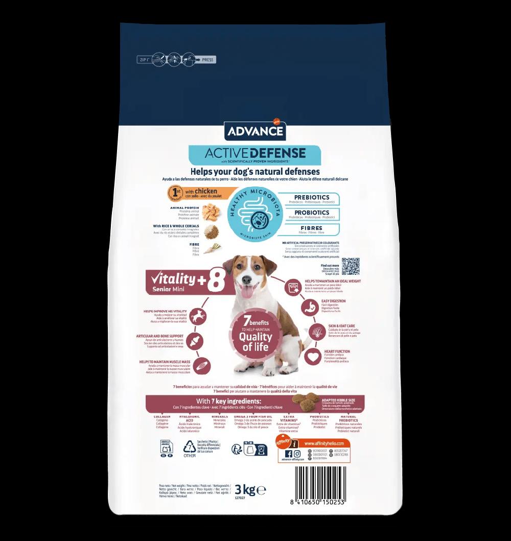 Miscota Advance Mini cibo per cani anziani con pollo e riso Offerta esclusiva