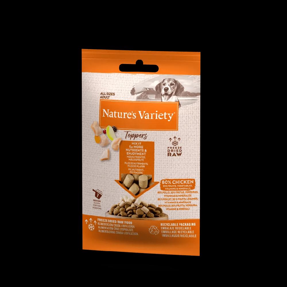 Miscota Nature's Variety Toppers de Pollo Liofilizados para Perros