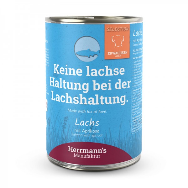 Herrmann's Selection Salmone con Albicocca per Cani Nuova