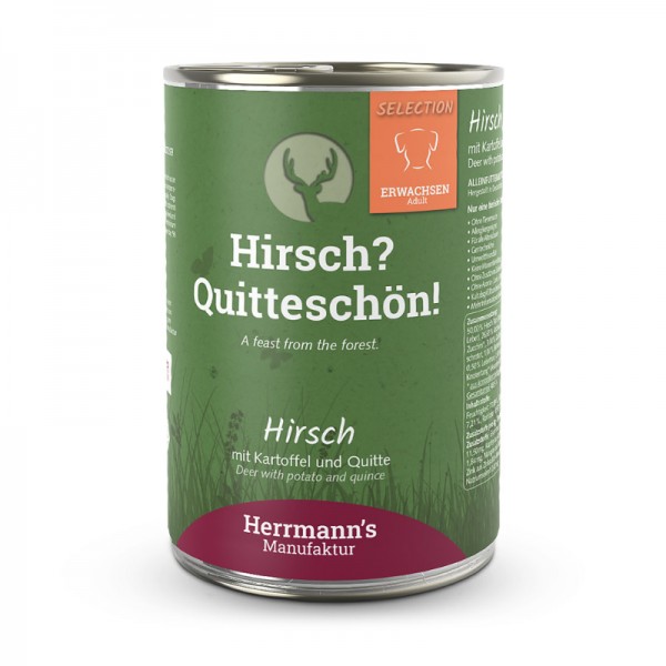 Herrmann's Selection Cervo con Patate e Mele per Cani Moda