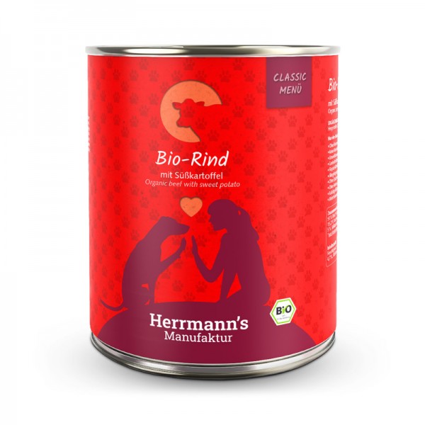 Herrmann's Classic Manzo Bio con Patate Dolci per Cani Italy