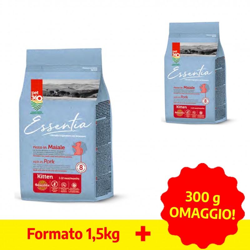 Essentia Kitten al Maiale Grain Free per Gattini Promozione