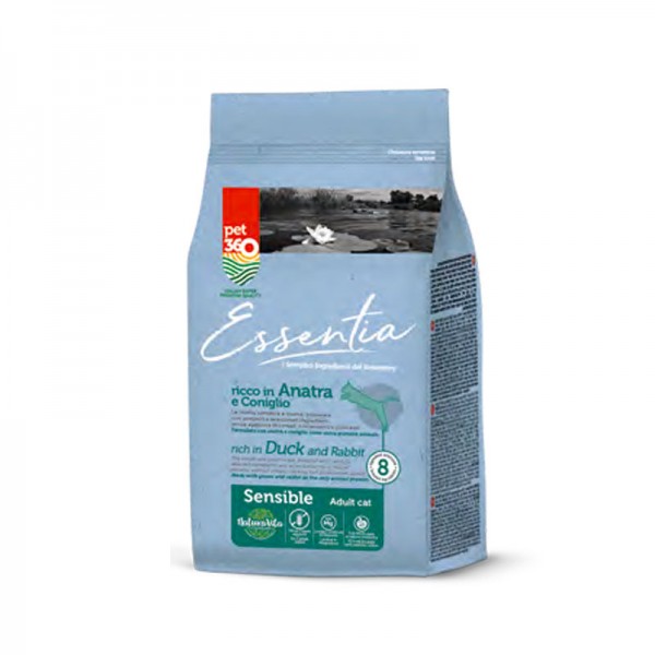 Essentia Adult Sensible Anatra e Coniglio Grain Free per Gatti Pezzi Unici