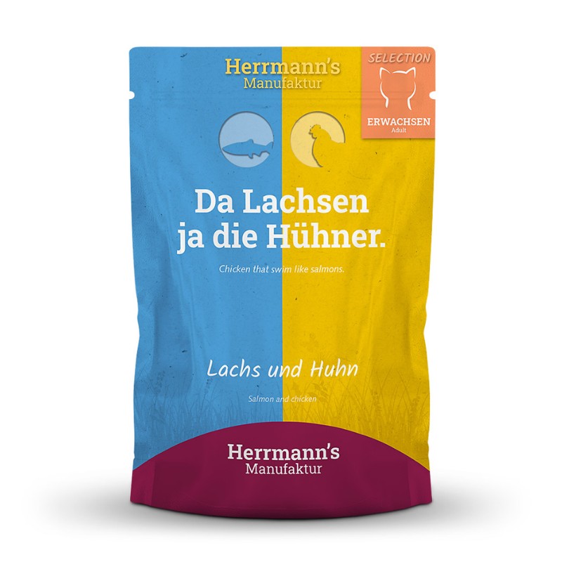 Herrmann's Selection Salmone e Pollo per Gatti Offerta