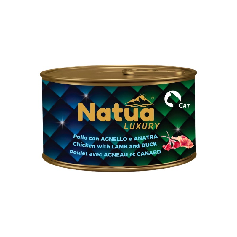Natua Luxury Jelly Pollo con Agnello e Anatra per Gatti Italia