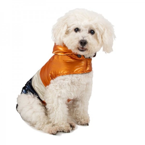 Farm Company Piumino Sestriere con Cappuccio Bronze per Cani Prezzo Ridotto