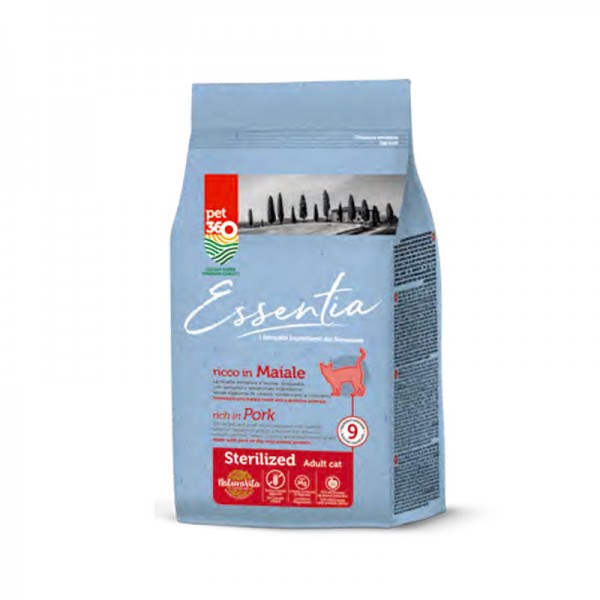 Essentia Adult Sterilized al Maiale Grain Free per Gatti In Linea