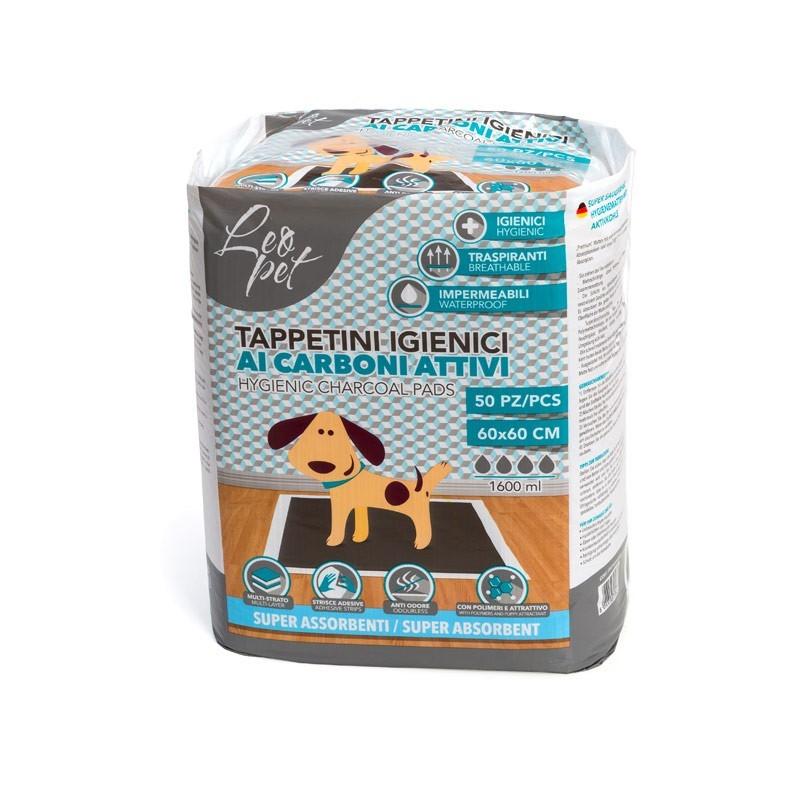 Leopet Tappetini Igienici ai Carboni Attivi 50 pz