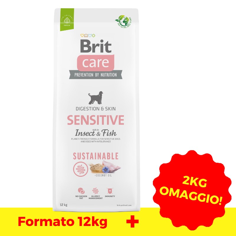 Brit Care Grain Free Sensitive Pesce e Insetti per Cani
