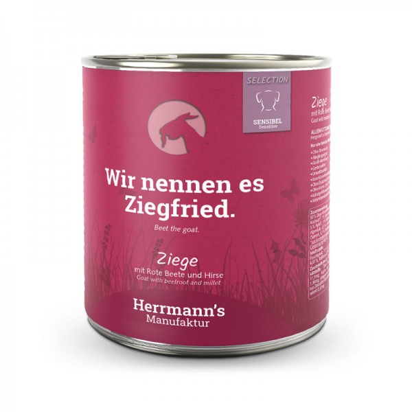 Herrmann's Selection Capra con Barbabietola e Miglio per Cani Saldi