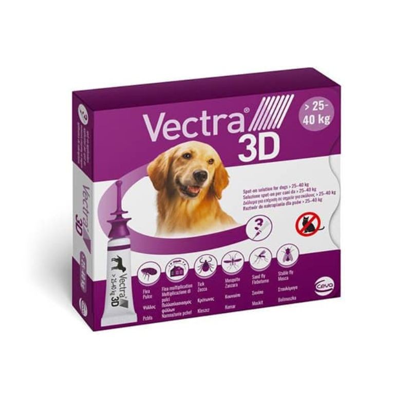 Vectra 3D Antiparassitario Cane 25 -40kg