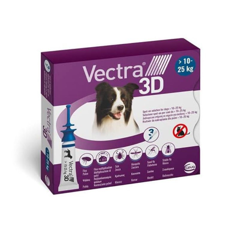 Vectra 3D Antiparassitario Cane 10 -25kg
