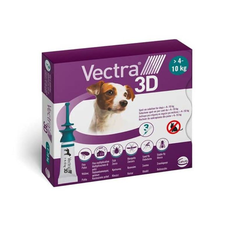 Vectra 3D Antiparassitario Cane 4 -10kg