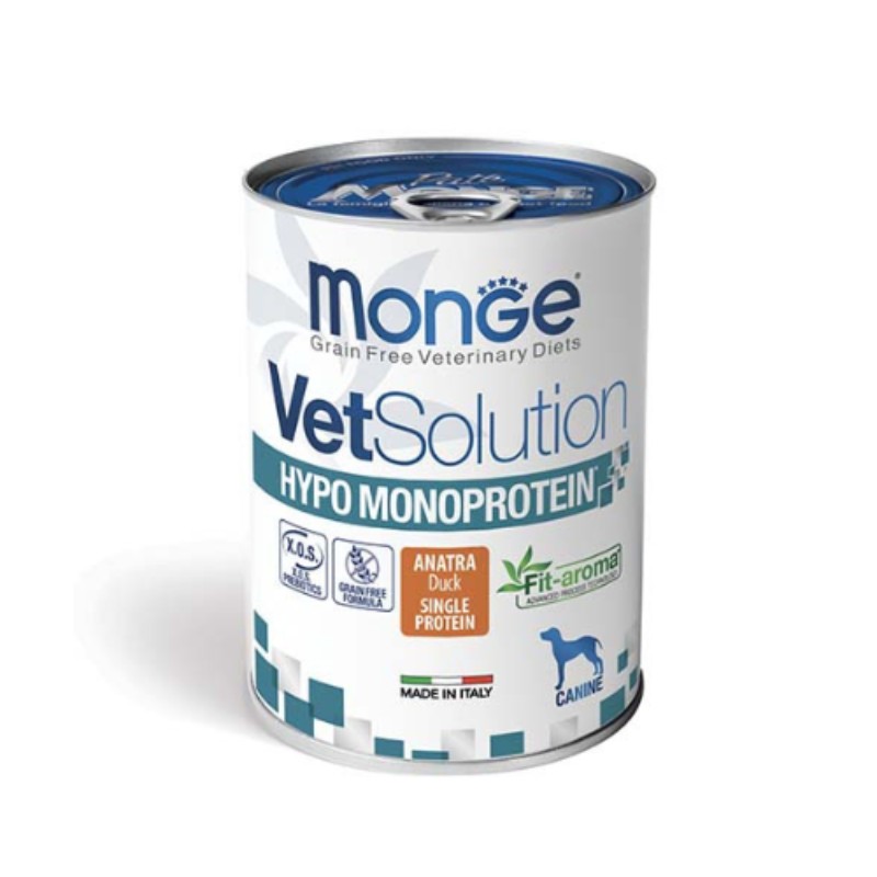 Monge VetSolution Hypo Monoprotein Anatra Umido per Cani