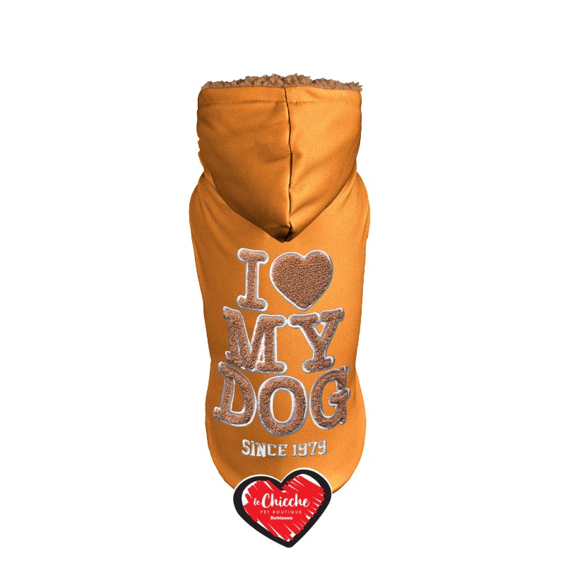 I Love My Dog Sporty Sweatshirt Amber Gold