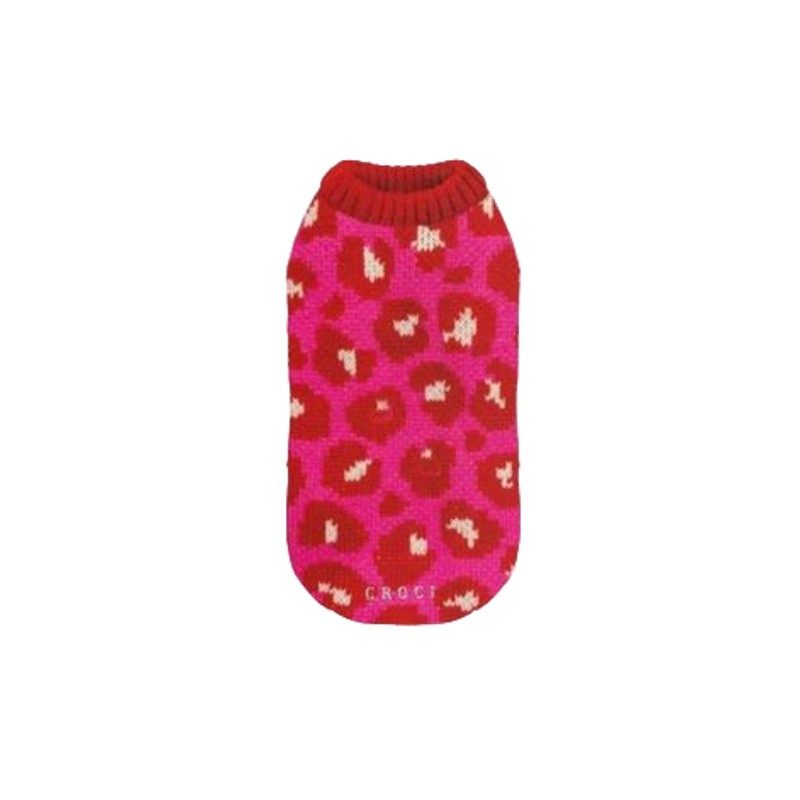 Croci Maglione Cheetah Spot Fucsia