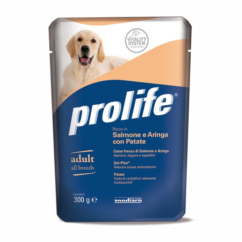 Prolife Busta Salmone e Aringa per Cani 300gr