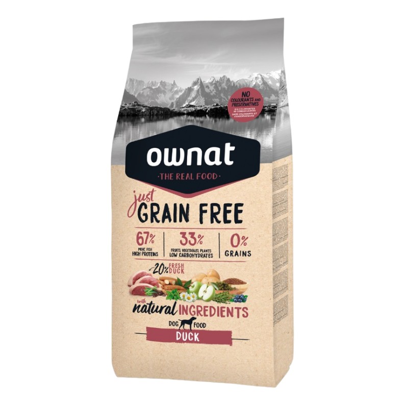 Ownat Dog Just Grain Free Anatra per Cani