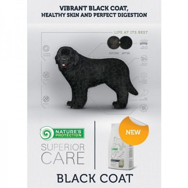 Nature's Protection Superior Care Black Coat Adult All Breeds Nuova