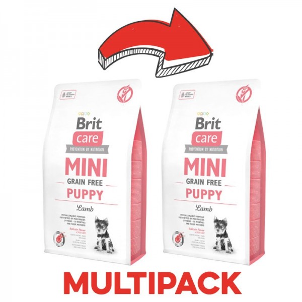 Brit Care Mini Grain Free Puppy Agnello 2025