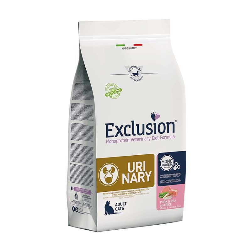 Exclusion Diet Urinary Maiale Piselli e Riso per Gatti