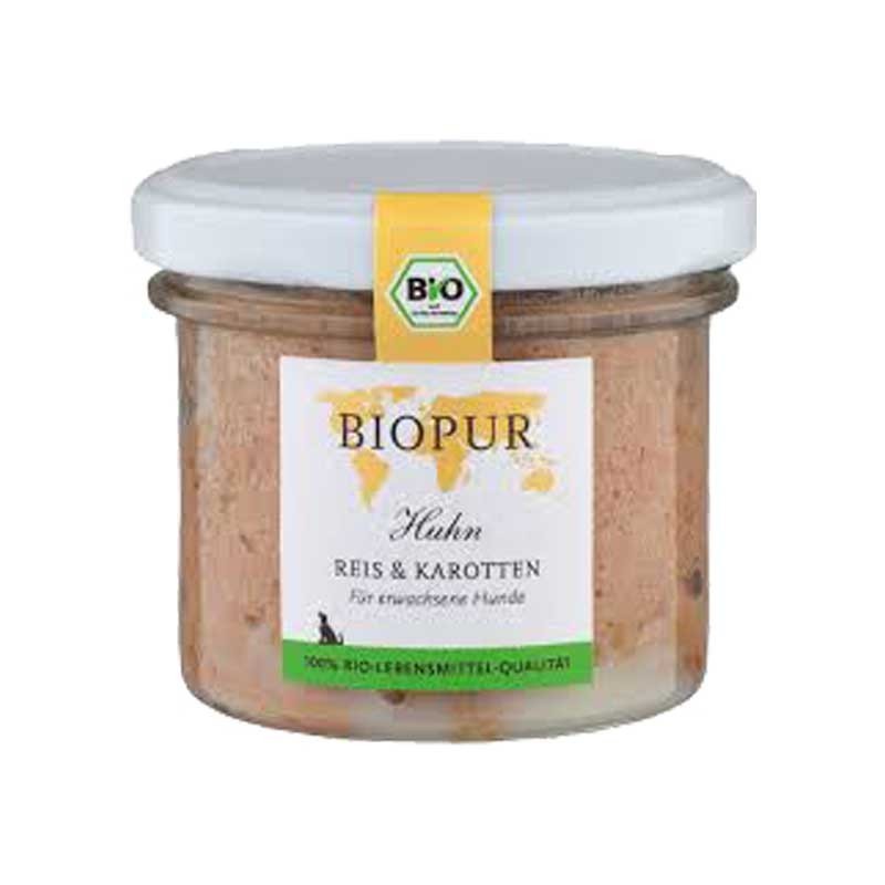 Biopur Adult Pollo Riso e Carote Umido per Cani 100 g