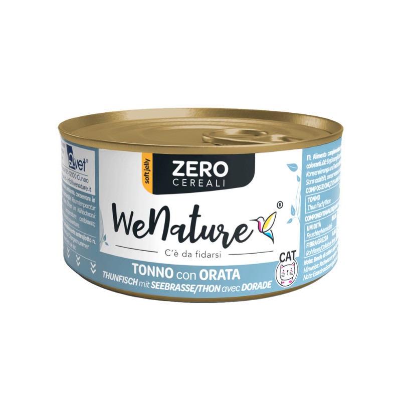 WeNature Zero Cereali Tonno con Orata al Vapore per Gatti