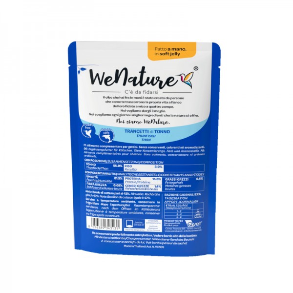 WeNature Kitten Trancetti di Tonno Soft Jelly in Busta per Gattini Online
