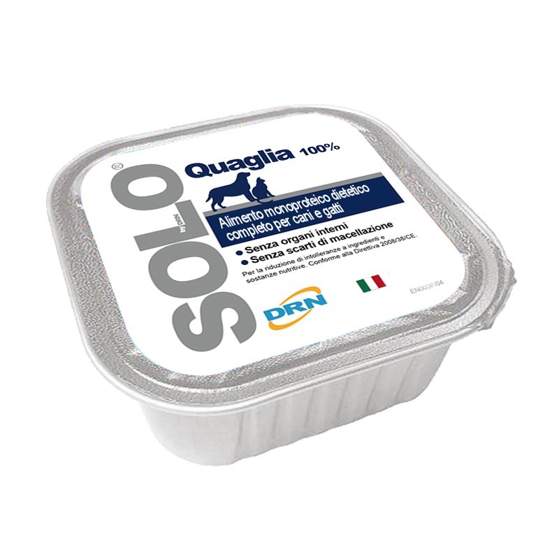 DRN Solo Quaglia Umido per Cani e Gatti Offerte speciali