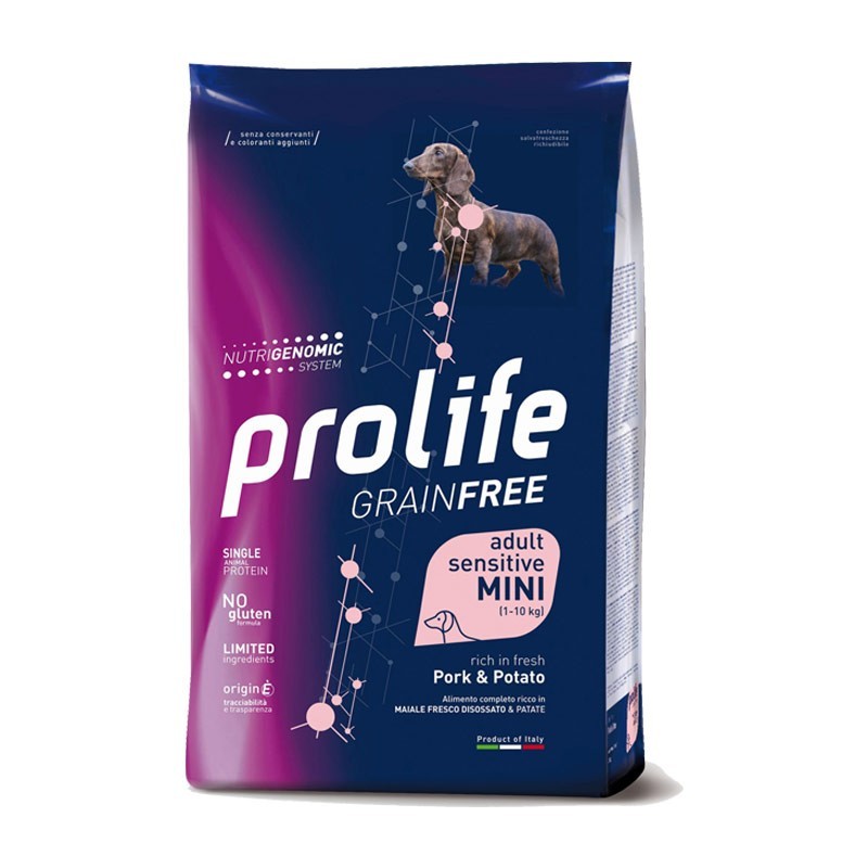 Prolife Grain Free Adult Sensitive Mini Maiale e Patate per Cani