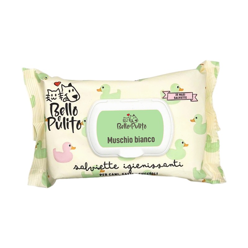 Bello e Pulito Salviette Bio al Muschio Bianco Comprane uno, ottenene uno gratis