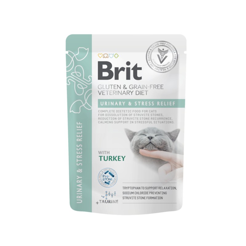 Brit Veterinary Diet Urinary & Stress Relief Umido per Gatti Enormi risparmi