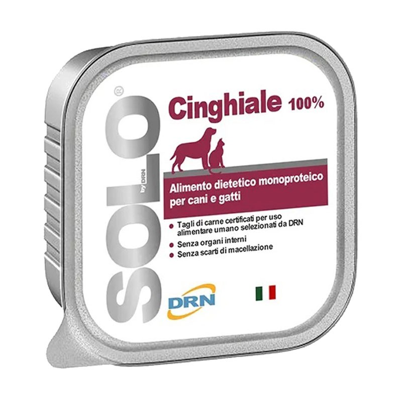 DRN Solo Cinghiale Umido per Cani e Gatti
