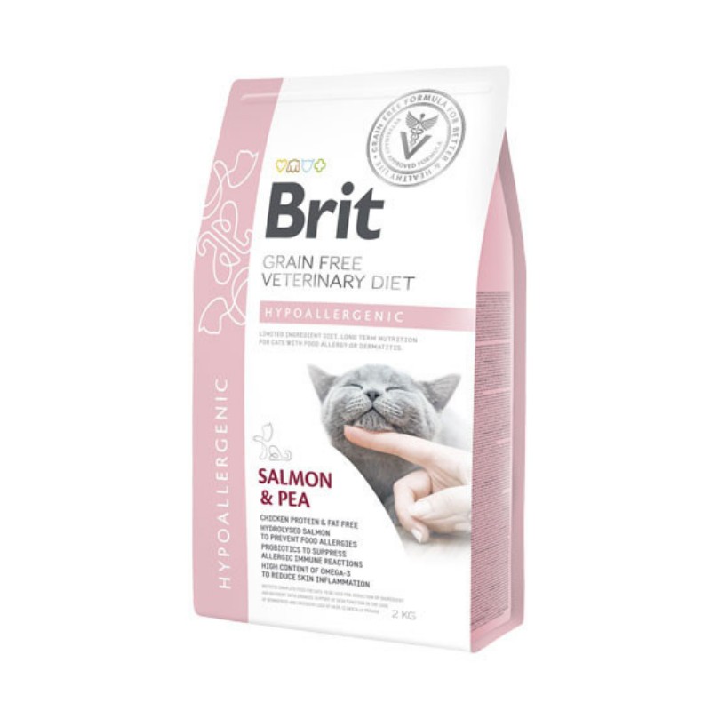 Brit Veterinary Diet Hypoallergenic Salmone e Piselli per Gatti Fino al 55% di sconto