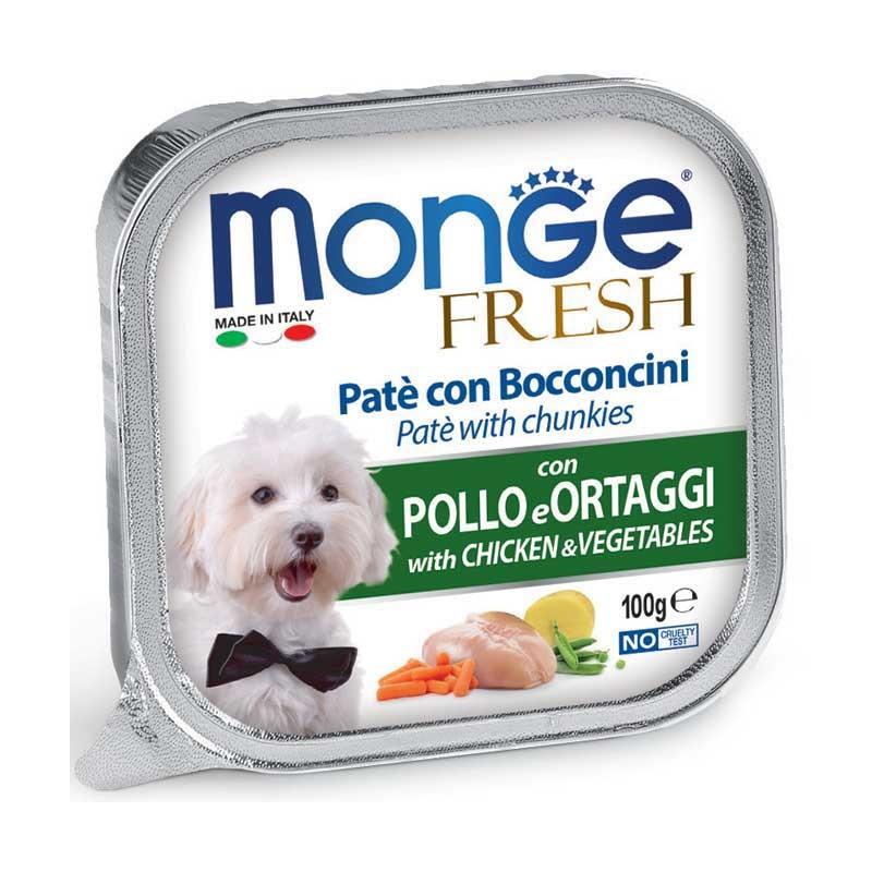 Monge Fresh Adult Pollo e Verdure Umido per Cani Nuovo