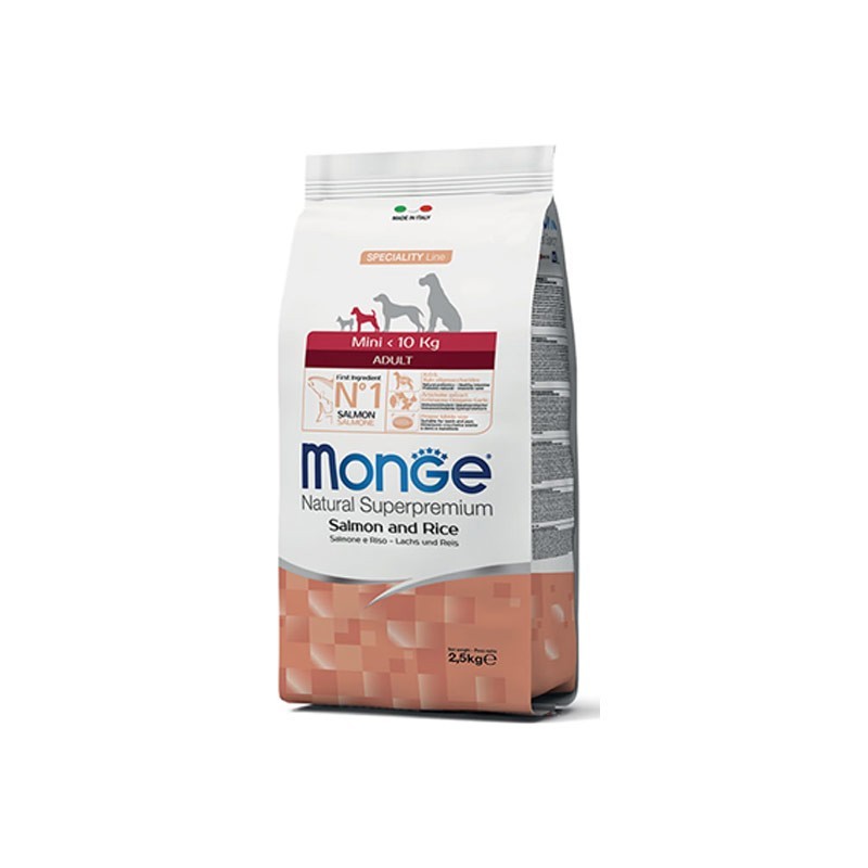 Monge Mini Adult Salmone e Riso per Cani