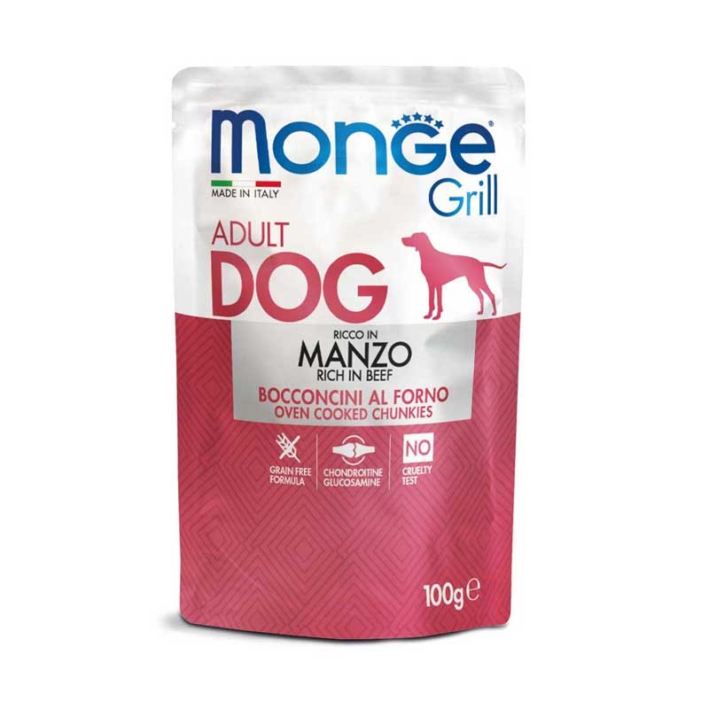 Monge Bocconcini Grill con Manzo per Cani Grandi sconti