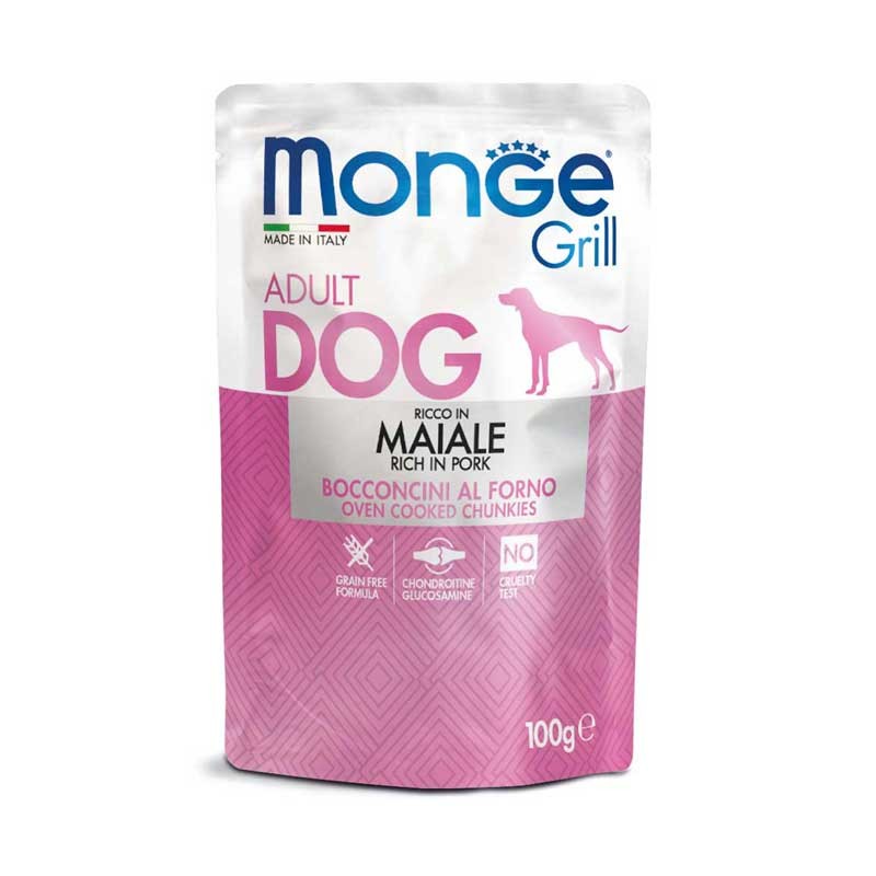 Monge Bocconcini Grill con Maiale per Cani Nuovi prodotti